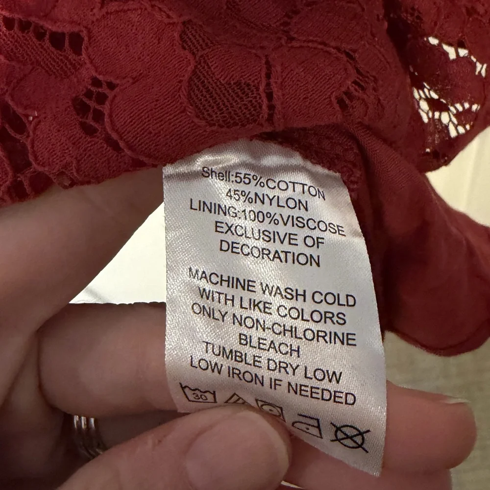 Beyond the Radar Boot Barn Dress Lace Ruffle Mini Dress - Picture 6 of 7